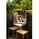 DYLAN Drop Down Wall Bar - Wooden Garden Bar