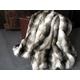 Italian Wolf Faux Fur Throw, Fake Fur Blanket for Bed or Sofa with ivory faux-suede lining in a range of sizes. Imitation fur blanket throw