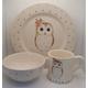 Handpainted Owl Dinner set - Owls - Personalised Plate Set - Childs Plate Set - Owl Mug - Owl Plate - Birthday Gift- Christmas Gift