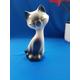 Siamese cat figure, siamese cat, cat figurine, cat sculpture, pottery cat, ceramic cat, cat ornaments, porcelain cat figure, animal figure