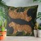 Tiger throw pillows, tiger pillow cover, black tropical Designer pillow cover accent pillows, jungle print cushion Lumbar pillow TIGER TWINS