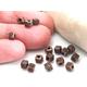 Copper Cube Beads, Tiny Cube Beads, Copper Spacer Beads, Cube Beads, Flower Stamped Cube Beads, Spacer Findings, Turkish Jewellery, 25 pc