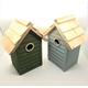 Wooden Garden Bird Nesting Box House With 30mm Hole Size Suitable For many Small Garden Birds Thick Construction With Hanging Hook / Loop