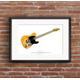 Bruce Springsteen's 1950's Fender Esquire guitar ART POSTER A2 size