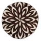 Fair Trade 5cm Round Flower Design Carved Indian Wooden Printing Block Stamp (2016-RD-4)