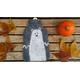Hot water bottle with felted cover, polar bear, gray
