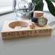 Personalised Solid Oak Multi Bedside Tidy Night Stand Watch Rings Cufflinks Keys Money - Gifts For Him - Gift For Dad