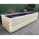 Heavy Duty Harpsden Wooden Planter Trough Fully lined, Garden, Patio, Screening