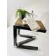 Industrial style look side coffee table, chair, night stand, bar stool, rustic reclaimed scaffold wood and steel