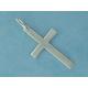 Sterling Silver Plain Elegant Cross Pendant First Communion