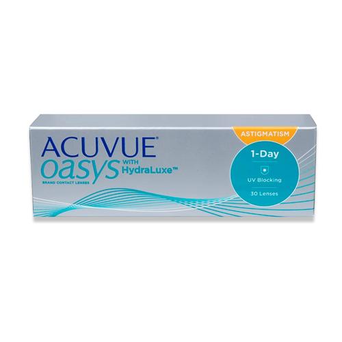 Johnson & Johnson Acuvue Oasys 1-Day for Astigmatism (30er Packung) Tageslinsen (-5.75 dpt, Zyl. -0,75, Achse 90 ° & BC 8.5) mit UV-Schutz