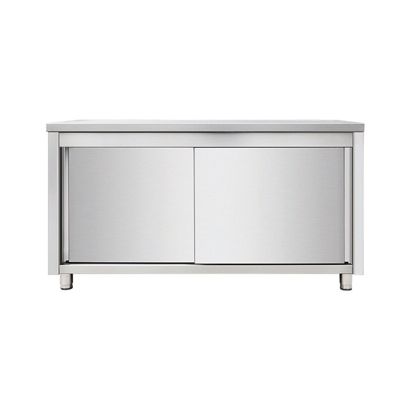 Skyrainbow Arbeitsschrank aus Edelstahl, 140 x 60 Image