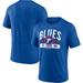 Men's Fanatics Branded Heathered Royal St. Louis Blues Americana Stars & Stripes Tri-Blend T-Shirt