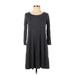 Gap Casual Dress - A-Line: Gray Print Dresses - Women's Size X-Small