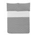 East Urban Home Microfiber Reversible Coverlet/Bedspread Set Microfiber in Gray/White | Queen Bedspread + 2 Shams | Wayfair