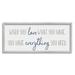 Stupell Industries Love What You Have Quaint Phrase Blue Gray - Textual Art Canvas in Blue/Gray | 10 H x 24 W x 1.5 D in | Wayfair ae-497_gff_10x24