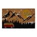 Loon Peak® Amesha Get Lost 29 in. x 17 in. Non-Slip Outdoor Door Mat Coir in Black/Brown | 29 H x 17 W x 0.5 D in | Wayfair