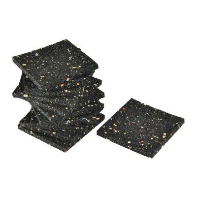 Bautenschutzunterlage 90 x 90 x 8 mm schwarz 12 Stück Terrassendielen & Fliesen - Kovalex
