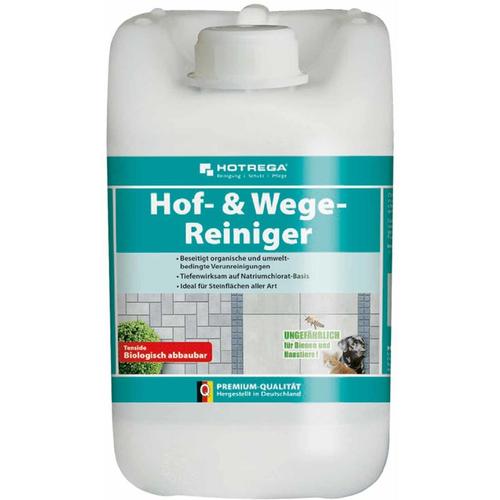 Hof- & Wege-Reiniger Konzentrat 5 Liter, Steinreiniger, Terrassenreiniger, Plattenreiniger - Hotrega