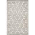 Tapis interieur & exterieur en gris clair & ivoire, 152 x 244 cm