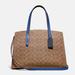 Coach Bags | Coach Charlie Carryall In Colorblock Signature Canvas | Color: Blue/Tan | Size: Os