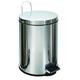 Buckingham Stainless Steel Pedal Bin Waste Trash Bin Office Bathroom kitchen with Plastic Inner Bucket, 20 Litre