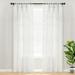 Boho Macrame Leaf Cotton Window Curtain/ Room Divider/Wedding Backdrop/Wall Decor White Single 40X84 - Lush Decor 21T011699