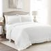 Reyna Soft Knitted Ruffle All Season Blanket/Coverlet White Single 104X88 - Lush Decor 21T011812