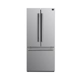 Forno 31 in. French Door 17.5 cu. ft. Energy Star Refrigerator, Stainless Steel in Black/Gray/White | 70.08 H x 29.88 W x 31.18 D in | Wayfair