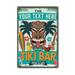 Chico Creek Signs Personalized Tiki Bar Sign Open 24 Hours Wall Décor Metal in Green | 12 H x 8 W x 0.03 D in | Wayfair 208120071001