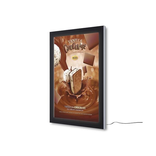 Showdown Displays LED-Schaukasten »Outdoor Noticeboard« A0 silber / schwarz silber, 98.4x133.2x7 cm