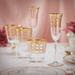 Lorren Home Trends Lorren Lead Free Crystal Champagne Flute Crystal in Yellow | 9 H x 2.75 W in | Wayfair 1502