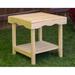 Red Barrel Studio® Pine Solid Wood Outdoor Side Table Wood in Brown/Green | 21 H x 21 W x 17 D in | Wayfair 4C1BE9B8B706460FB7AACA2486FC1985