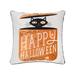 The Holiday Aisle® Asraf Festive Fright Cat Light-Up LED Light-Up Throw Pillow Polyester/Polyfill blend | 18 H x 18 W x 4 D in | Wayfair