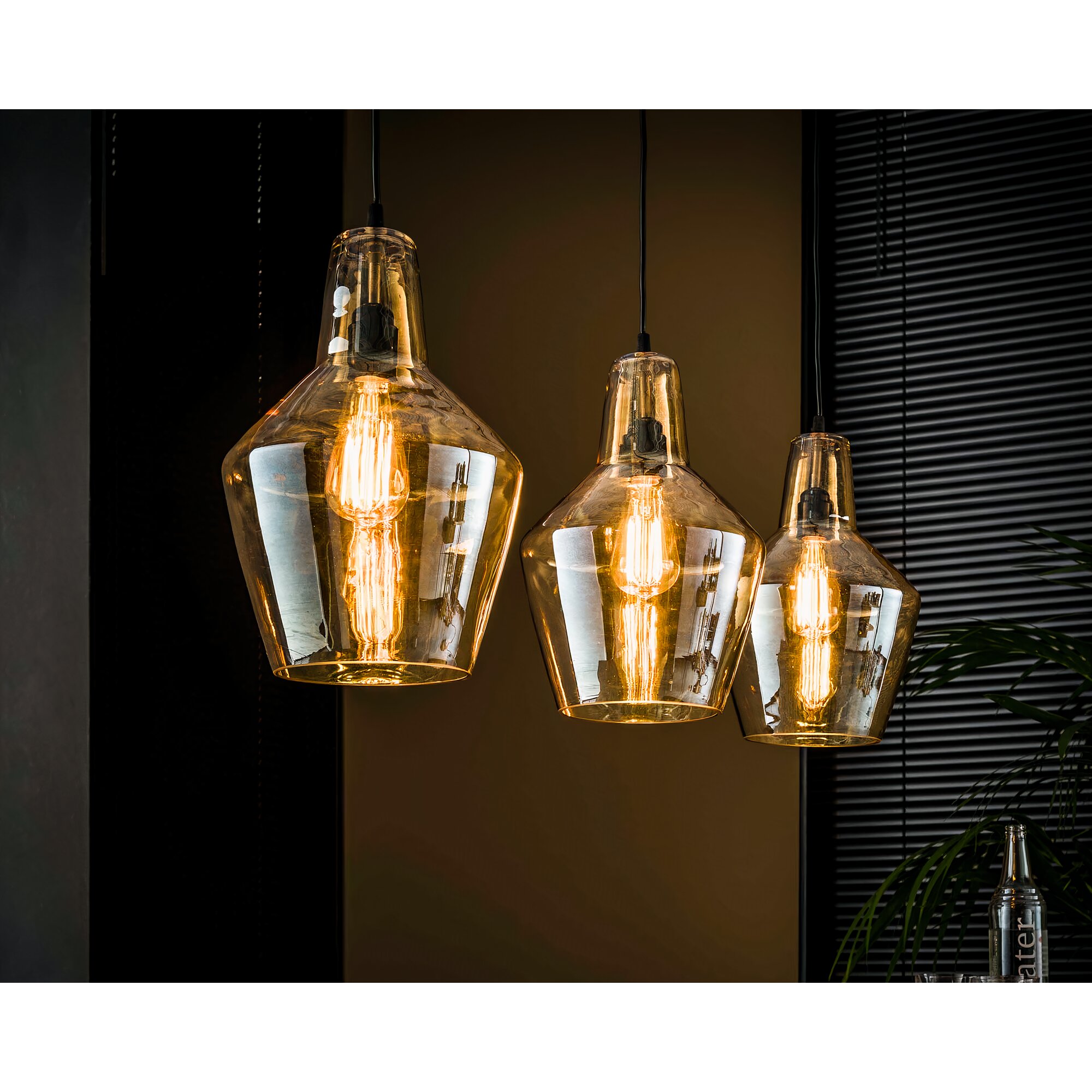 designline »Selma« Hängelampe Braunglas