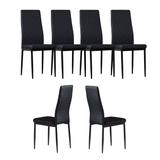 6Pcs Modern Minimalist Dining Chair Home Conference Chair Dining Chair