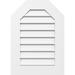 Octagonal Top Surface Mount PVC Gable Vent: w/ 3-1/2"W x 1"P Standard Frame