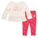 Carhartt Matching Sets | Baby Girls Carhartt 2 Pc Farm Animals Outfit Size 3 6 9 Mo Peplum Shirt Leggings | Color: Cream/Pink | Size: Various