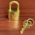 Louis Vuitton Accessories | Louis Vuitton Cadena Brass Padlock & Key #323 | Color: Gold | Size: Os