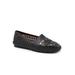 Women's Rory Flat by Trotters in Black Platinum (Size 7 M)