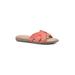 Women's Cliffs Fortunate Slide Sandal by Cliffs in Red Suede Smooth (Size 7 M)