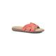 Women's Cliffs Fortunate Slide Sandal by Cliffs in Red Suede Smooth (Size 6 M)
