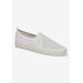 Wide Width Women's Fresh Flats by Easy Street in White (Size 9 W)