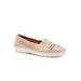 Wide Width Women's Rory Flat by Trotters in Nude Gold (Size 8 W)