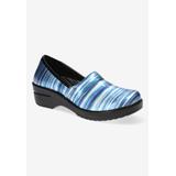 Women's Laurie Slip On by Easy Street in Multi Metallic Stripes (Size 8 M)