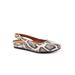 Extra Wide Width Women's Sandy Adjustable Back Slip On Clog by SoftWalk in Black White Snake (Size 10 1/2 WW)