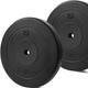 KK Vinyl Weight Plate Set. 1 Inch Vinyl Weight Disc Pair. 2 x 2.5kg, 5kg or 20kg Barbell Weight Plates. Dumbbell Plates for Home or Gym Training or Weightlifting. (2 X 20kg)