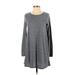 Forever 21 Casual Dress - DropWaist: Gray Marled Dresses - Women's Size Small