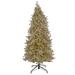 National Tree Company Yellow Fir Flocked/Frosted Christmas Tree w/ LED Lights, Metal in Black | 56 W in | Wayfair XPL13-304L-90