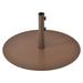 Gymax Round Weighted Patio Umbrella Base Stand 59 lbs w/ 3 Adapters